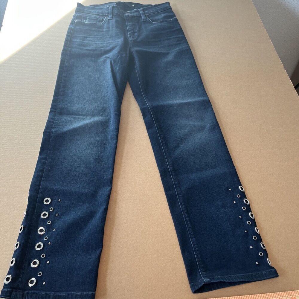 Women's NWT Hudson Jeans NICO Size 26 Cigarette Midrise Rivets On Legs